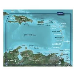 GARMIN Electronic Charts HXUS030R Southeast Caribbean BlueChart G3 MicroSD/SD Card