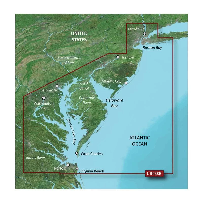 GARMIN Electronic Charts VUS038R New York To Chesepeake BlueChart G3 Vision Card 1 GARMIN Electronic Charts VUS038R New York To Chesepeake BlueChart G3 Vision Card
