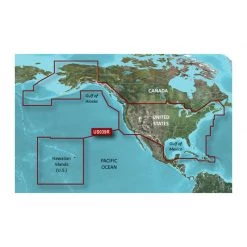 GARMIN Electronic Charts HXUS604X U.S. Western Canada And Bahamas BlueChart G3 MicroSD/SD Card