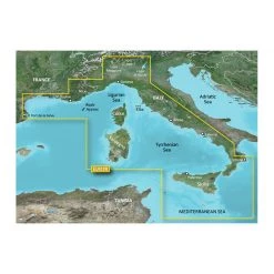 GARMIN Electronic Charts HXEU012 Italy West Coast BlueChart G3 MicroSD/SD Card
