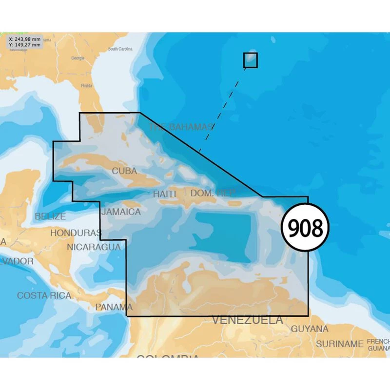 NAVIONICS Electronic Charts MSD/908P-2 Caribbean Platinum+ Charts MicroSD Card 1 NAVIONICS Electronic Charts MSD/908P-2 Caribbean Platinum+ Charts MicroSD Card