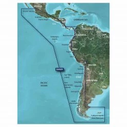 GARMIN Electronic Charts HXSA002R South America West Coast BlueChart G3 MicroSD/SD Card
