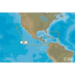 Electronic Charts NA-Y027 Central America And Caribbean C-MAP MAX-N+ Chart C-Card