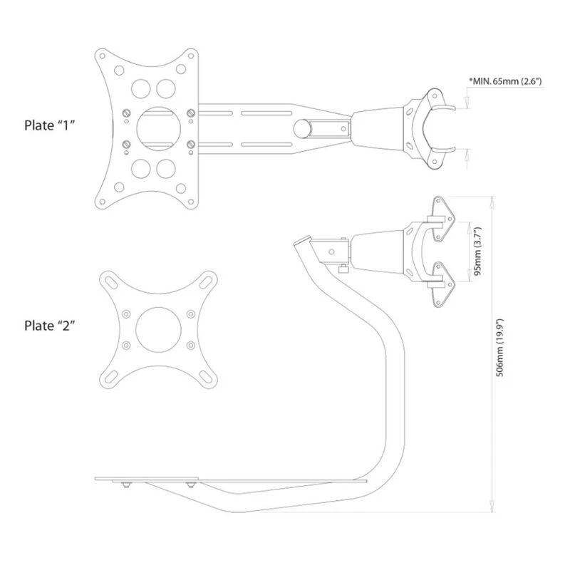 SCANSTRUT Radar & Dome Mounts LMM-1 Self Leveling Radar Mast Mount 2 SCANSTRUT Radar & Dome Mounts LMM-1 Self Leveling Radar Mast Mount - Image 2