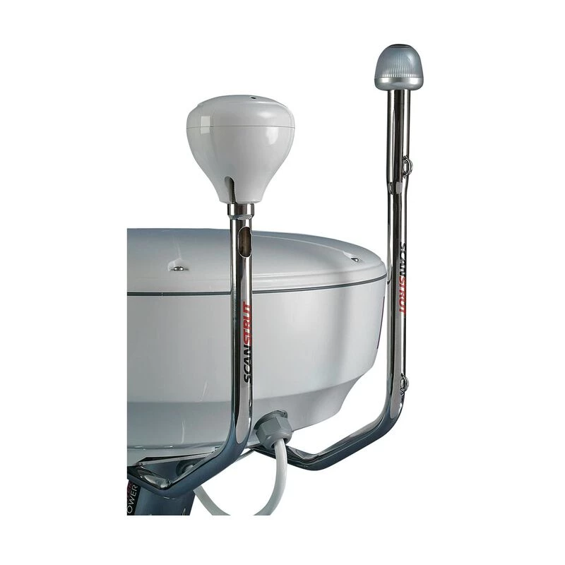 SCANSTRUT Radar & Dome Mounts SC113 Integrated Nav Light Mount, Stainless Steel With Integrated Hella LED Light, Port 2 SCANSTRUT Radar & Dome Mounts SC113 Integrated Nav Light Mount, Stainless Steel With Integrated Hella LED Light, Port - Image 2