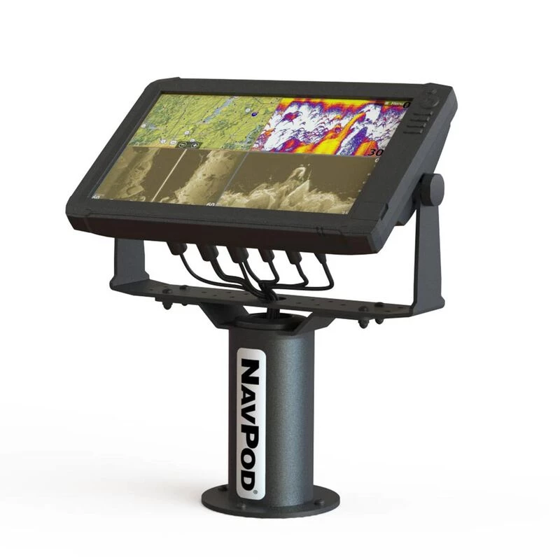 NAVPOD Sailpods Pedestal Mount Pre-Drilled Mounting Pedestal And Mounting Plate Adds Swivel To Most 10" To 16" Chart Ploters, MDF's Fishfinders Using The Stock Trunion Bracket 1 NAVPOD Sailpods Pedestal Mount Pre-Drilled Mounting Pedestal And Mounting Plate Adds Swivel To Most 10" To 16" Chart Ploters, MDF's Fishfinders Using The Stock Trunion Bracket