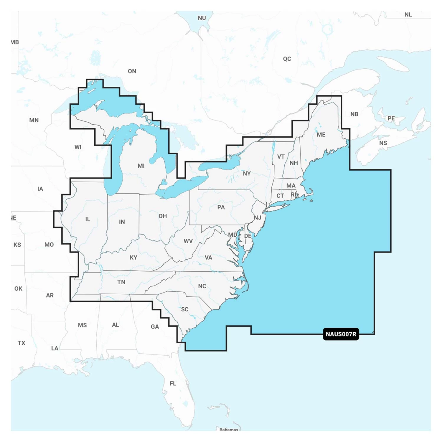 Electronic Charts Navionics+ US007R U.S. East, Electronic Chart 1 Electronic Charts Navionics+ US007R U.S. East, Electronic Chart