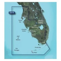 Fishfinders Sales Store 17 GARMIN Electronic Charts VUS011R Southwest Florida BlueChart G3 Vision MicroSD/SD Card