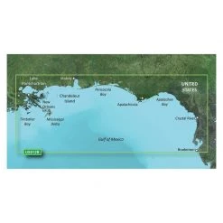 GARMIN Electronic Charts VUS012R Tampa To New Orleans BlueChart G3 Vision MicroSD/SD Card