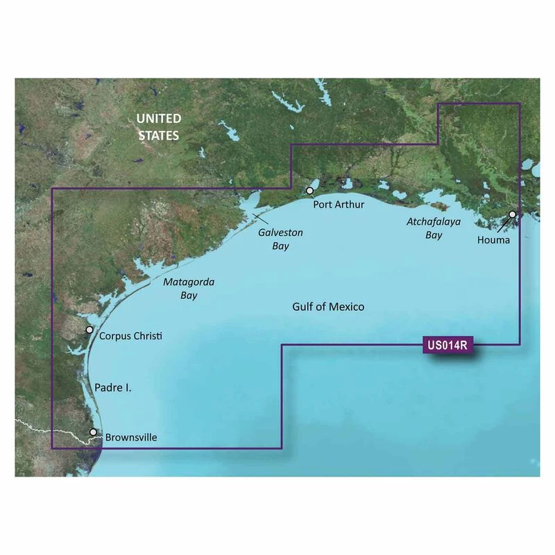 GARMIN Electronic Charts VUS014R Morgan City To Brownsville BlueChart G3 Vision MicroSD/SD Card 1 GARMIN Electronic Charts VUS014R Morgan City To Brownsville BlueChart G3 Vision MicroSD/SD Card