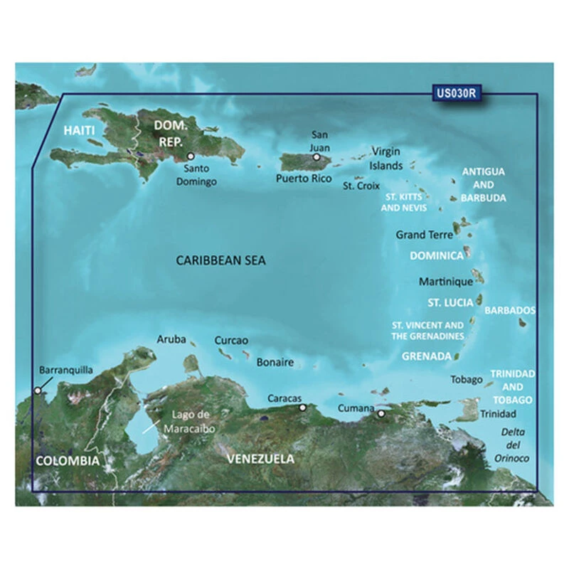 GARMIN Electronic Charts VUS030R Southeast Caribbean BlueChart G3 Vision MicroSD/SD Card 1 GARMIN Electronic Charts VUS030R Southeast Caribbean BlueChart G3 Vision MicroSD/SD Card