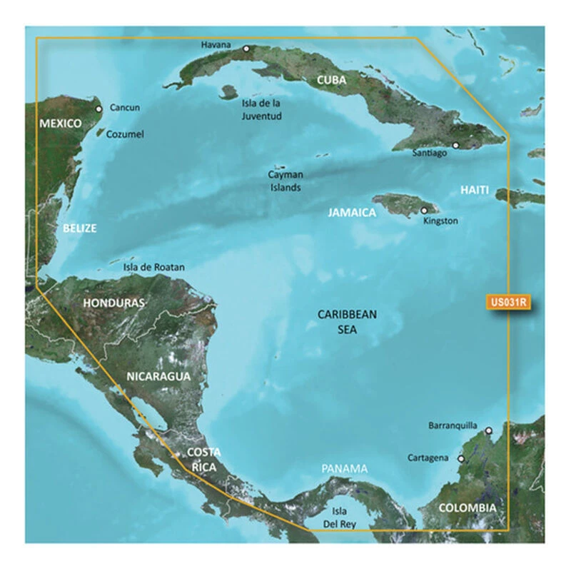 GARMIN Electronic Charts VUS031R Southwest Caribbean BlueChart G3 Vision MicroSD/SD Card 1 GARMIN Electronic Charts VUS031R Southwest Caribbean BlueChart G3 Vision MicroSD/SD Card